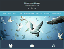 Tablet Screenshot of messengersofpeace.net